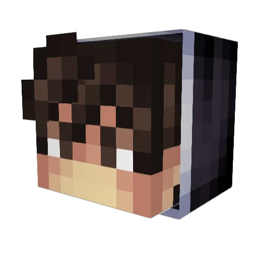wyiu Minecraft avatar head, 3D render