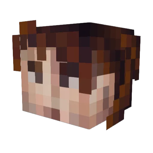 wylin_out Minecraft avatar head, 3D render