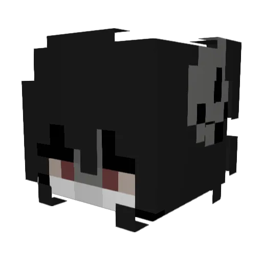 wyppy Minecraft avatar head, 3D render