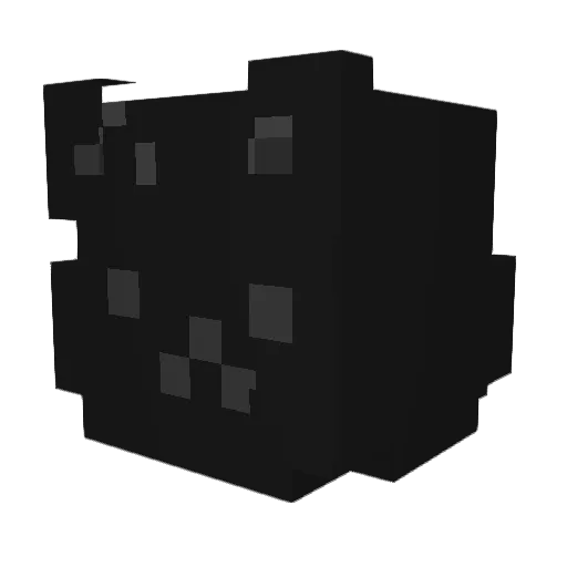 wyqtttt Minecraft avatar head, 3D render