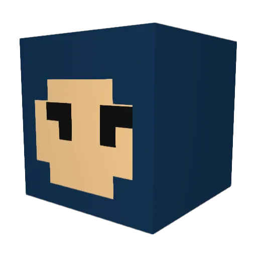 wyrdpath Minecraft avatar head, 3D render