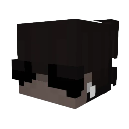 wysp Minecraft avatar head, 3D render