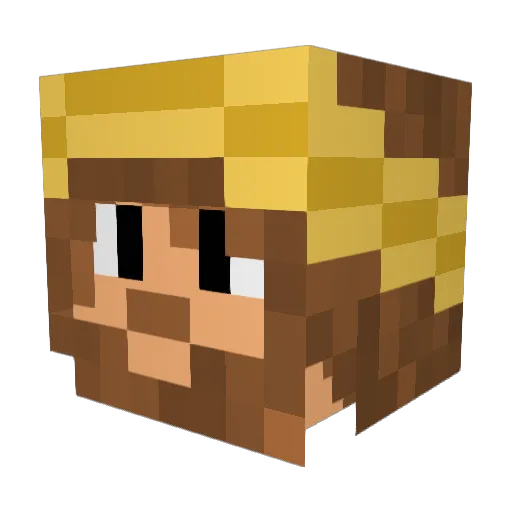wyssstephan Minecraft avatar head, 3D render