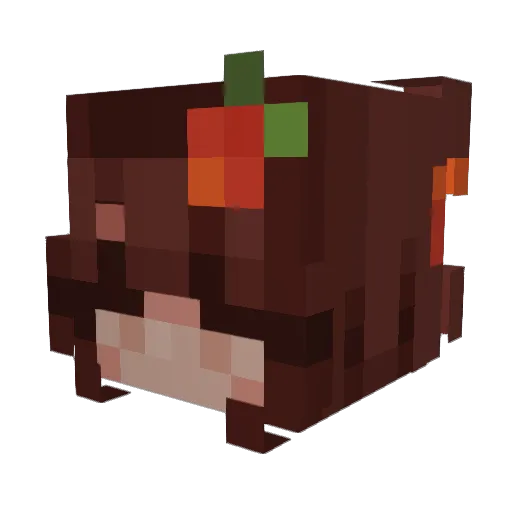 wystim Minecraft avatar head, 3D render