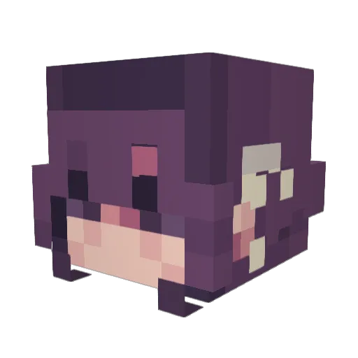 wyurd Minecraft avatar head, 3D render