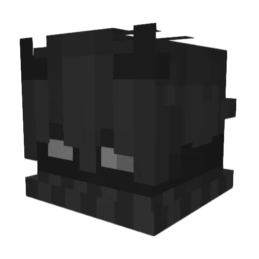wyus Minecraft avatar head, 3D render