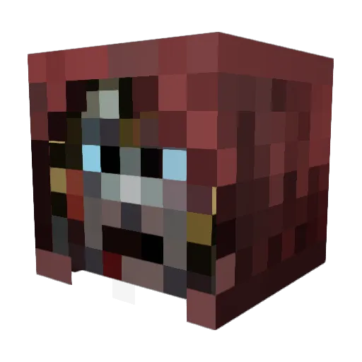 wz_4 Minecraft avatar head, 3D render