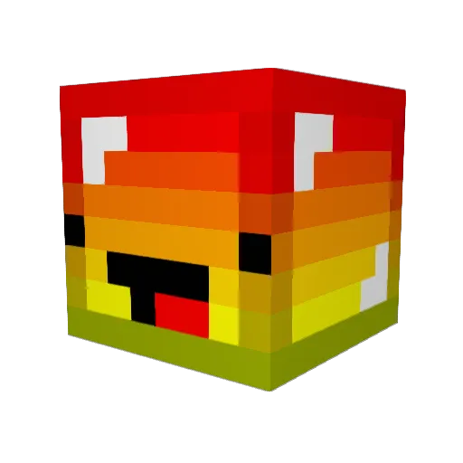 wzdsnd Minecraft avatar head, 3D render