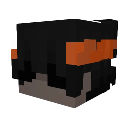 wzlij Minecraft avatar head, 3D render