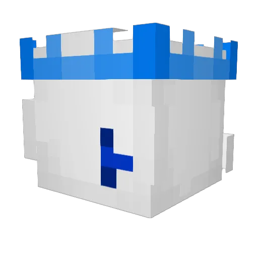 wznuu Minecraft avatar head, 3D render
