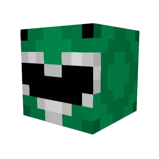 wzrdish Minecraft avatar head, 3D render
