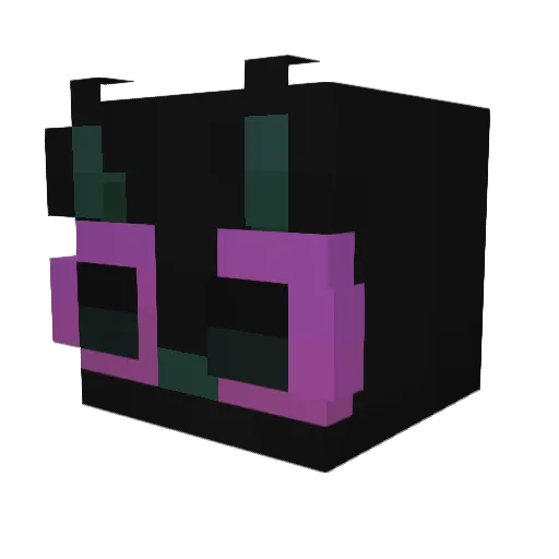wzrdwand Minecraft avatar head, 3D render