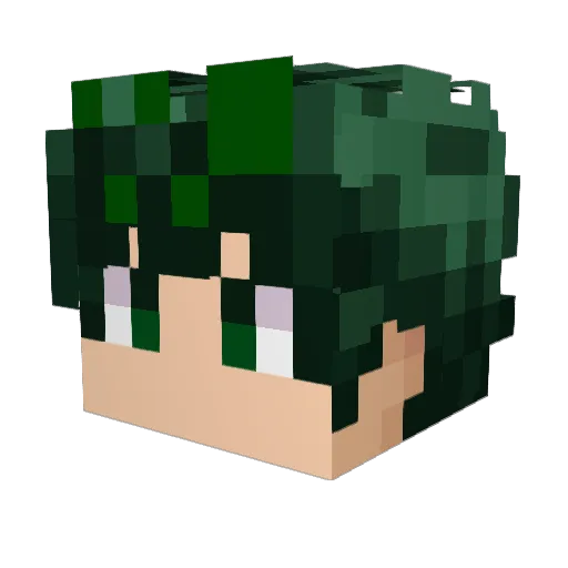 x08max Minecraft avatar head, 3D render