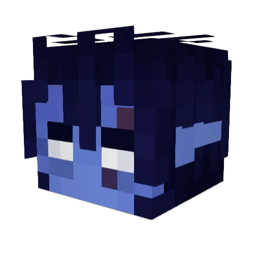 x0Lucifer Minecraft avatar head, 3D render