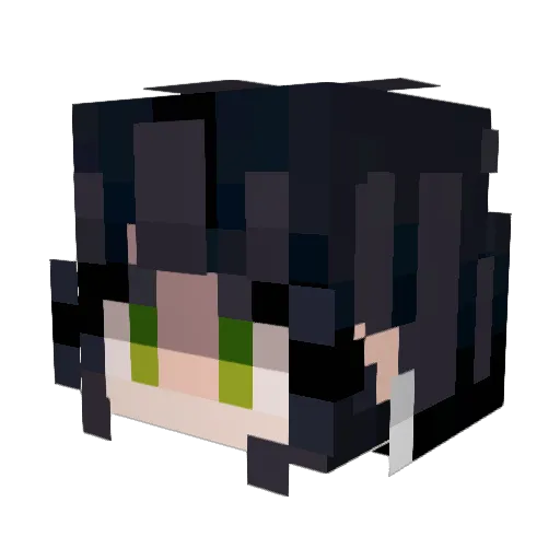 x0cials Minecraft avatar head, 3D render