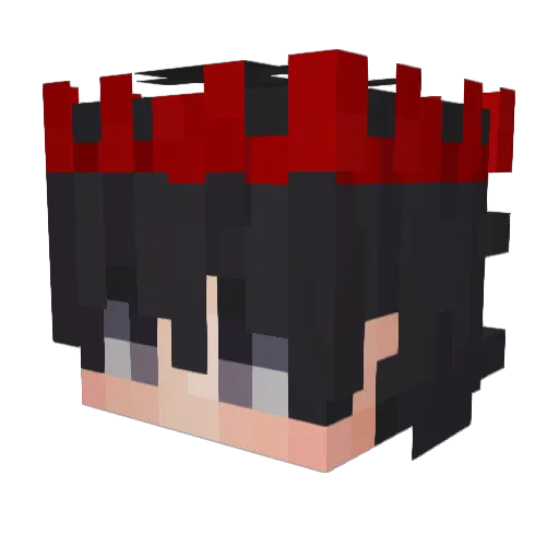 x147pp Minecraft avatar head, 3D render
