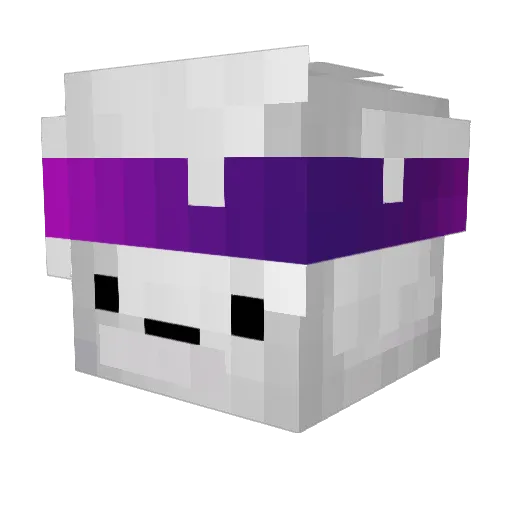 x16v69 Minecraft avatar head, 3D render