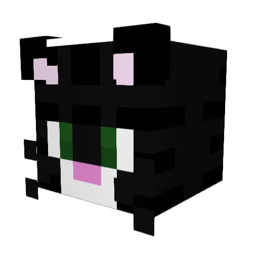 x1angL Minecraft avatar head, 3D render