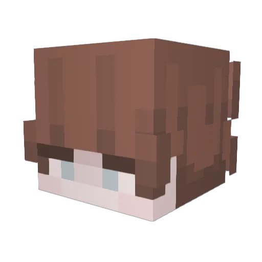 x1emil Minecraft avatar head, 3D render