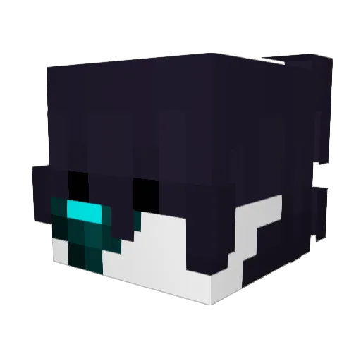 x1kx Minecraft avatar head, 3D render