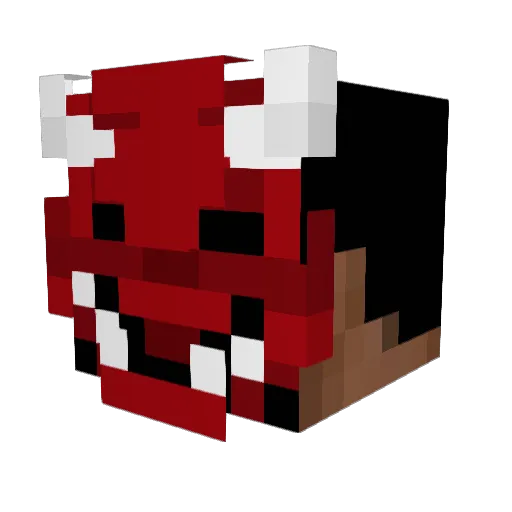 x1meo_ Minecraft avatar head, 3D render