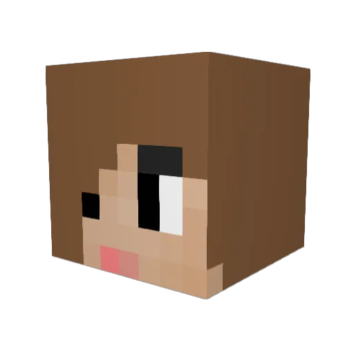 x1mple_ Minecraft avatar head, 3D render