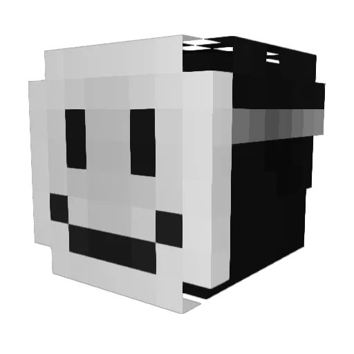 x1orka Minecraft avatar head, 3D render
