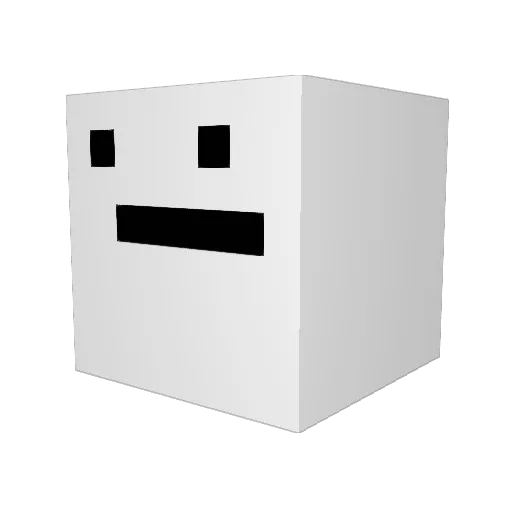x1phura Minecraft avatar head, 3D render