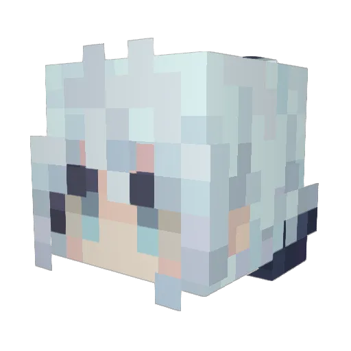 x1r3 Minecraft avatar head, 3D render
