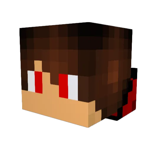x2Chase2x Minecraft avatar head, 3D render