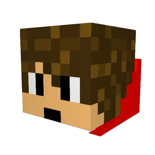 x2TheMax13x Minecraft avatar head, 3D render