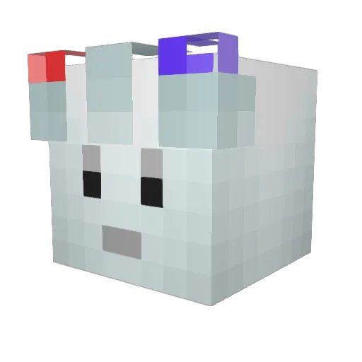 x2lift Minecraft avatar head, 3D render