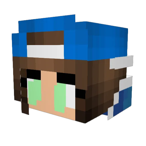 x3Unbekannte Minecraft avatar head, 3D render