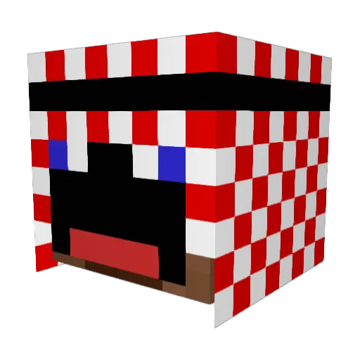x3bood506x Minecraft avatar head, 3D render