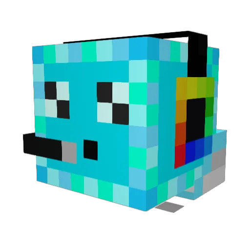 x3dDigitalx Minecraft avatar head, 3D render
