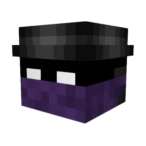 x3dte Minecraft avatar head, 3D render