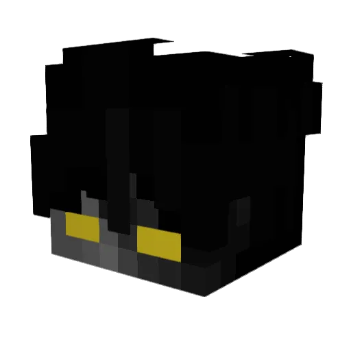 x3rus Minecraft avatar head, 3D render