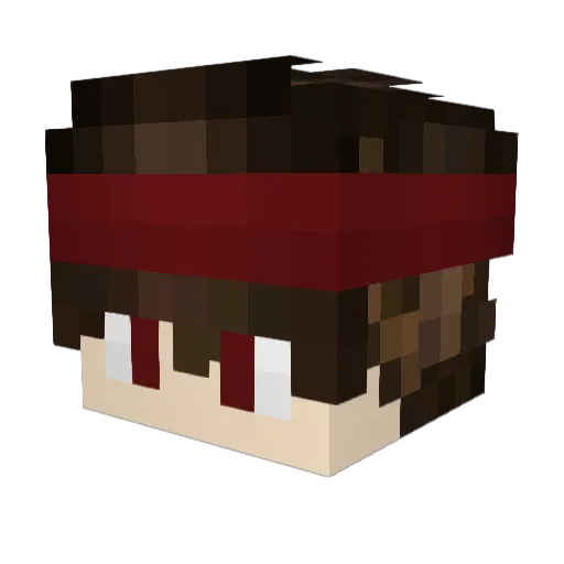 x444mrmx Minecraft avatar head, 3D render