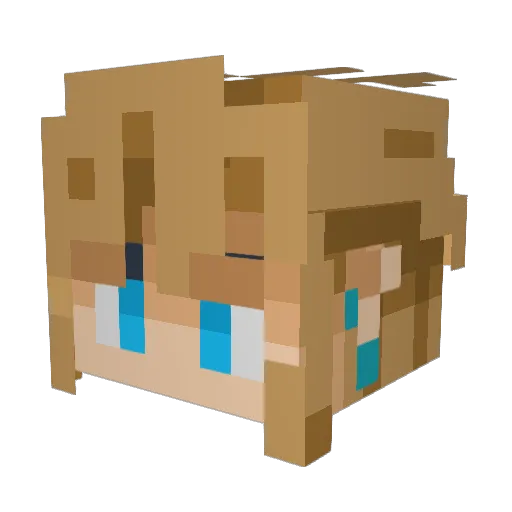 x4rkeon Minecraft avatar head, 3D render