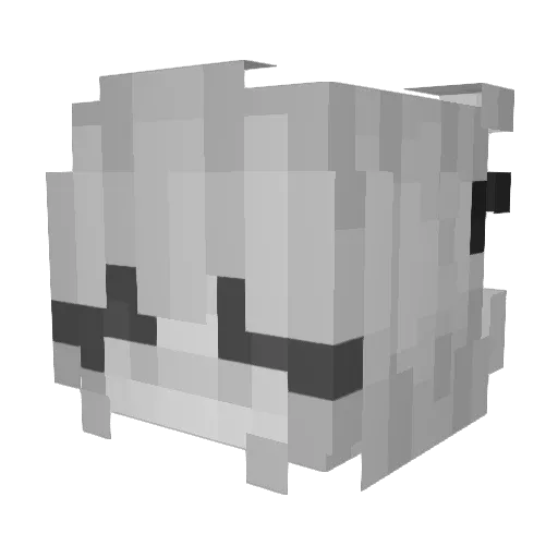 x5bf Minecraft avatar head, 3D render