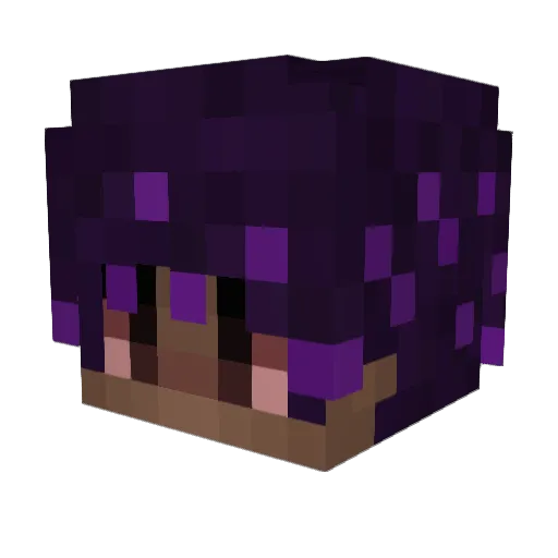 x5k Minecraft avatar head, 3D render