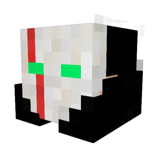 x6270 Minecraft avatar head, 3D render