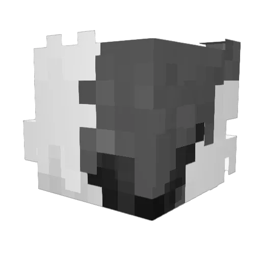 x64xx Minecraft avatar head, 3D render