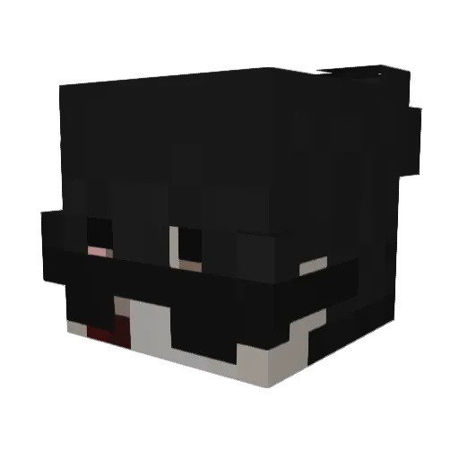 x65K Minecraft avatar head, 3D render