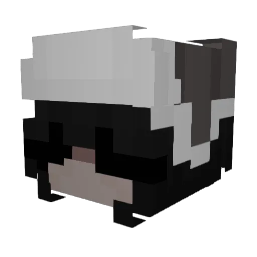 x70sgothiq Minecraft avatar head, 3D render