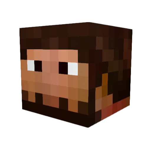 x777Ghoullz Minecraft avatar head, 3D render