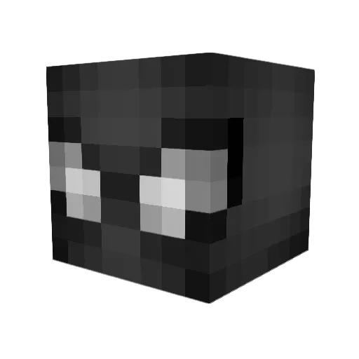 x87_1 Minecraft avatar head, 3D render