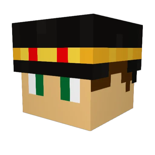 x9ap Minecraft avatar head, 3D render
