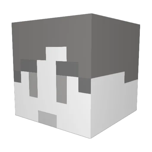 x9naota Minecraft avatar head, 3D render