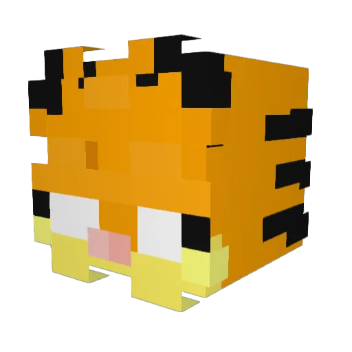 x9td Minecraft avatar head, 3D render